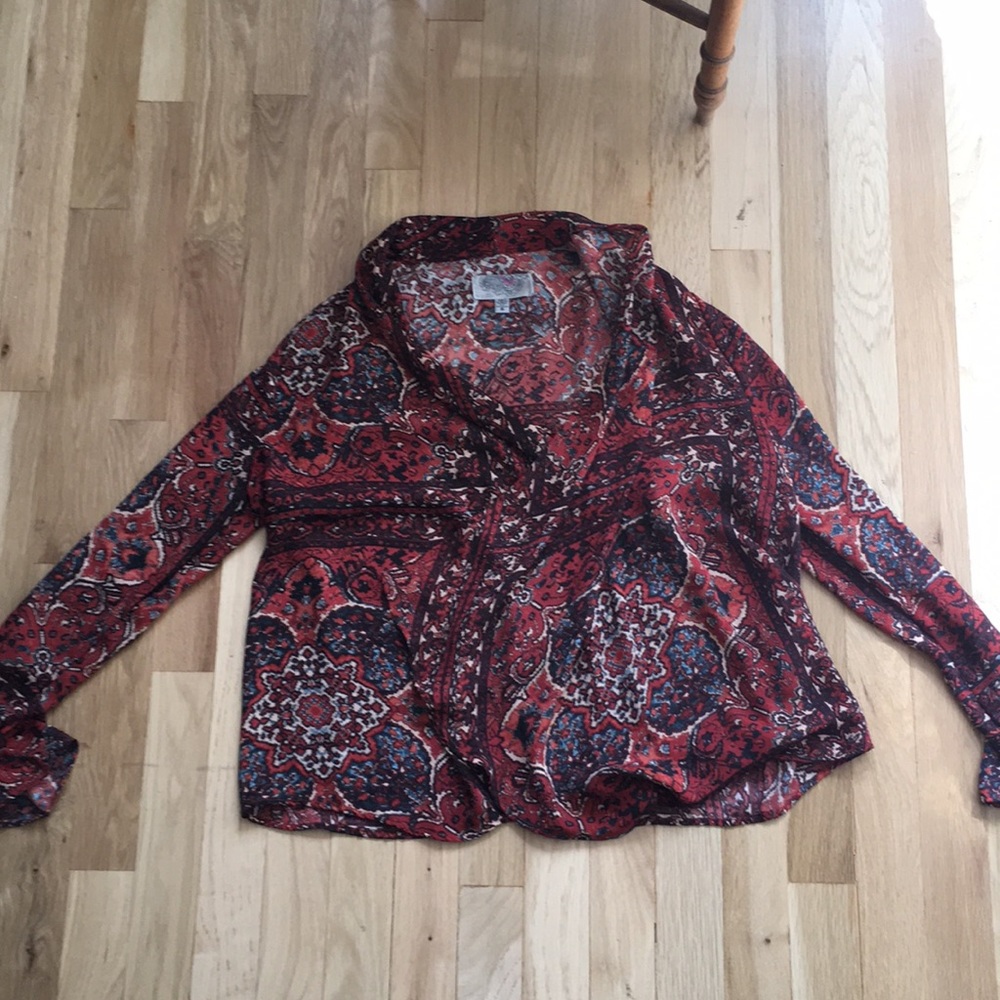 urban outfitters printed cardigan
